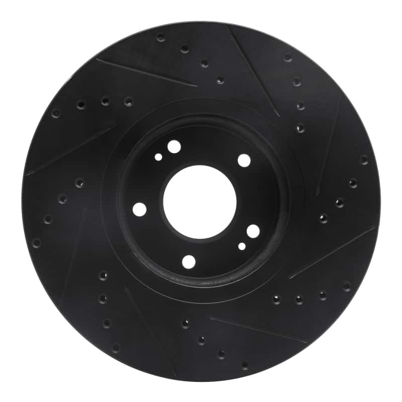 R1 Concepts — R1 07-12 Hyundai Veracruz Front Left Drilled & Slotted Black Brake Rotor
R1 Brake Rotor Drill - view 5