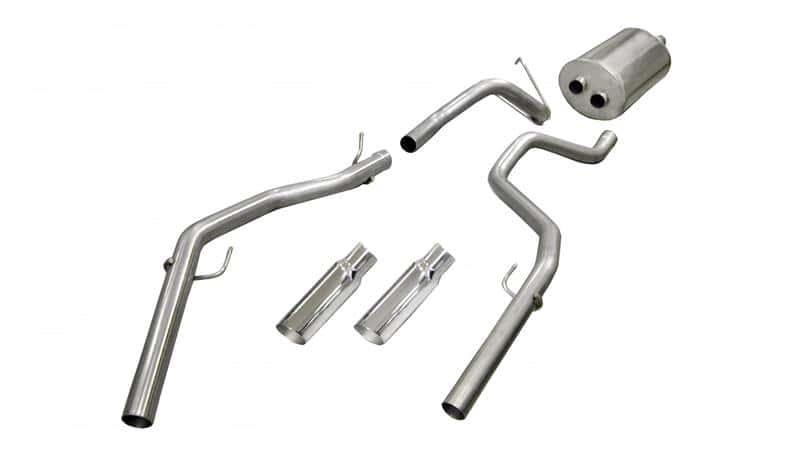 CORSA Performance — Corsa 2009-2019 -14 Dodge Ram Quad Cab/Short Bed 1500 4.7L V8 Polished Sport Cat-Back Exhaust
Exhaust - view 2