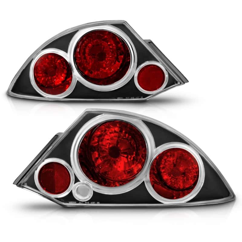 ANZO — ANZO 2000-2005 Mitsubishi Eclipse Taillights Black
TailLightSet - view 5