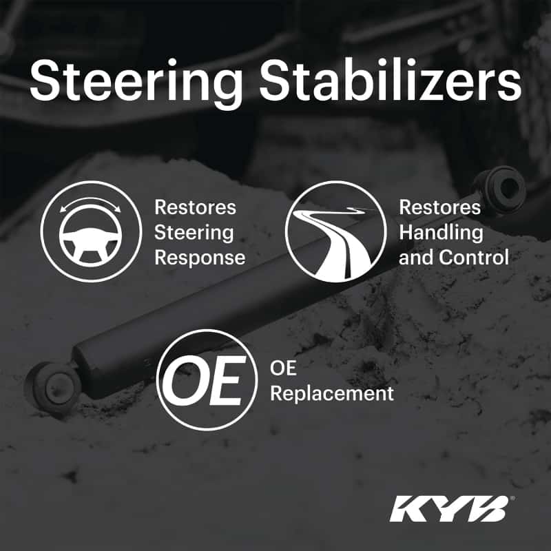 KYB — KYB Shocks & Struts Steering Stabilizers Front JEEP Wrangler 2007-08 - view 3
