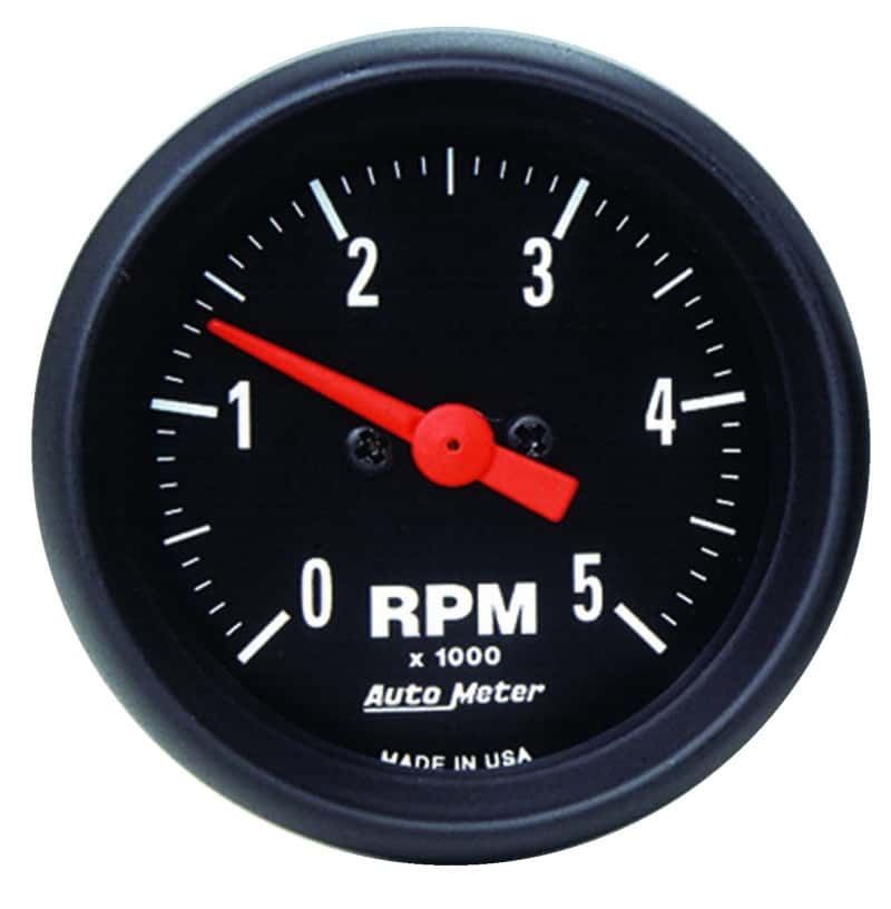 AutoMeter — Autometer Z-Series 52mm 5000RPM In-Dash Tachometer
2" TACH 5KRPM Z - view 1