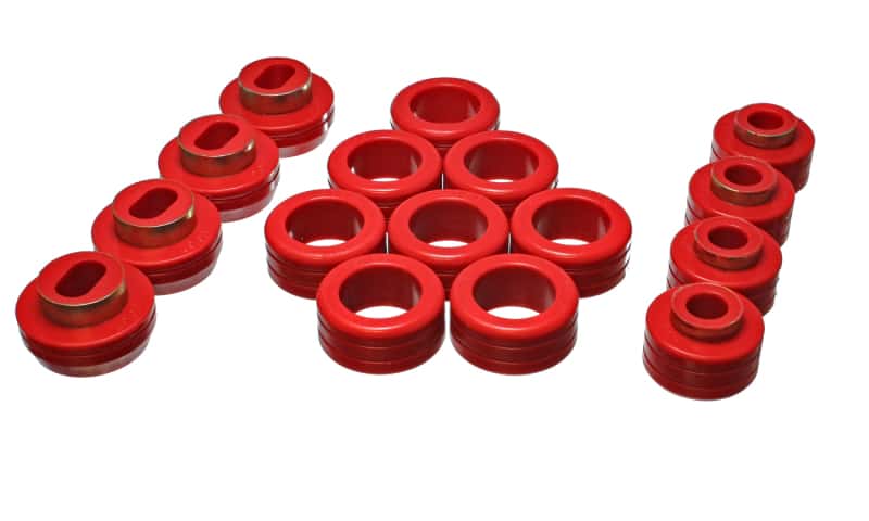 Energy Suspension — Energy Suspension S10 Body Mount Set - Red
BodyMntBshKt - view 3