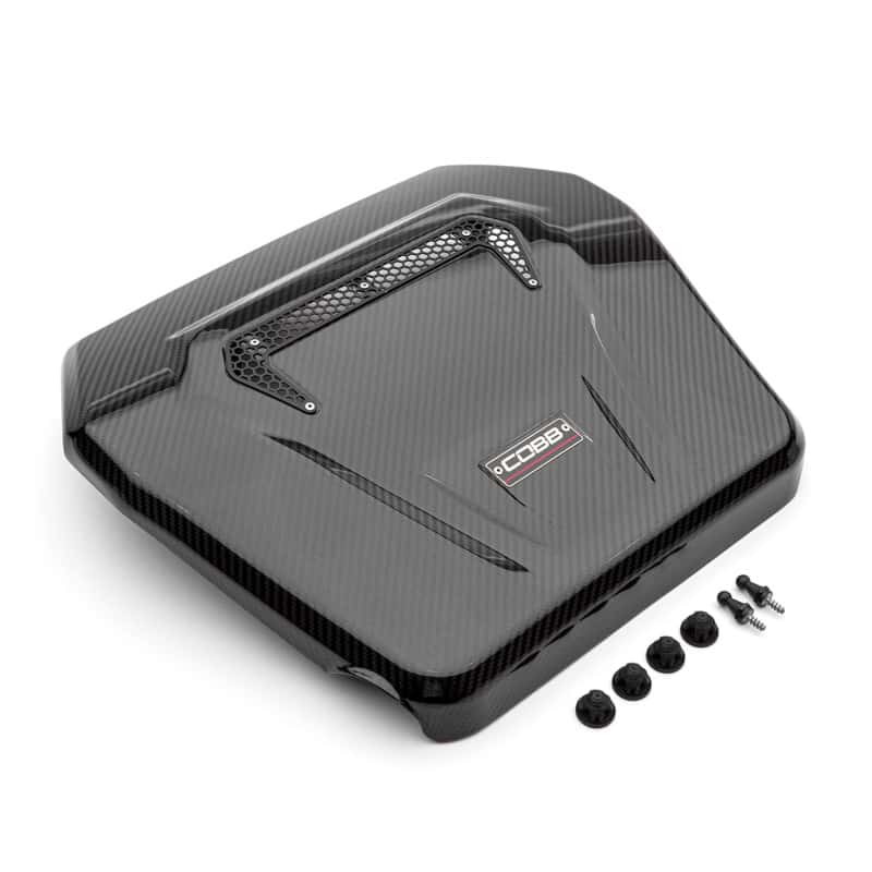 COBB — Cobb Volkswagen GTI (MK7/MK7.5/MK8) / Golf R / Audi A3 & S3 (8V) Redline Carbon Fiber Engine Cover - view 2