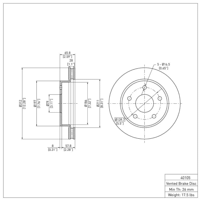 DFC — DFC 05-11 Dodge Dakota RWD Front GeoSPEC Coated Rotor
DFC Brake Rotor - view 6