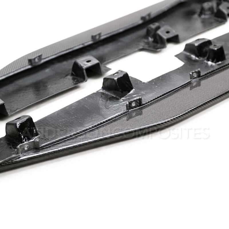 Anderson Composites — Anderson Composites 2020 Ford Mustang/Shelby GT500 Carbon Fiber Side Splitters - view 3