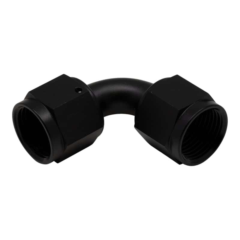 DeatschWerks — DeatschWerks 8AN Flare Female Swivel 90-Degree to 8AN Flare Female Swivel - Anodized Matte Black
Lines & Fittings - view 1