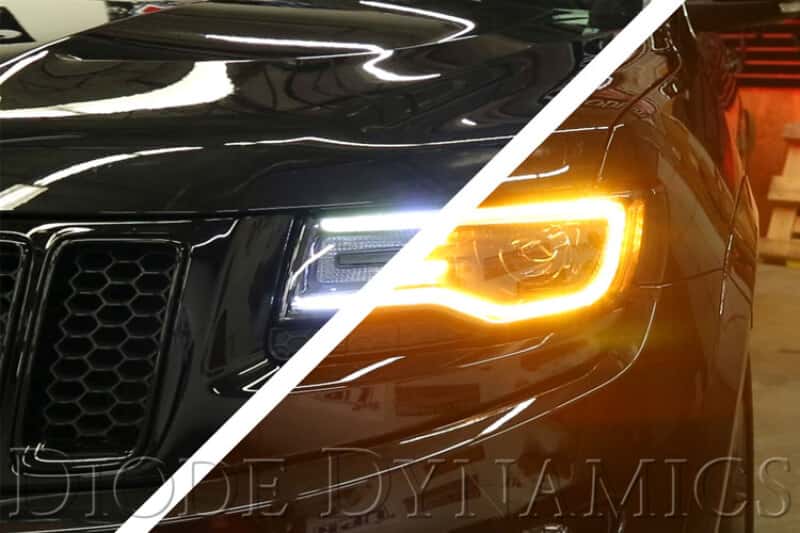 Diode Dynamics — Diode Dynamics 14-21 Jeep Grand Cherokee Switchback LED Halos - view 2