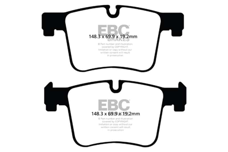 EBC — EBC 11+ BMW X3 2.0 Turbo (F25) Ultimax2 Front Brake Pads
Disc Brake Pad - view 1