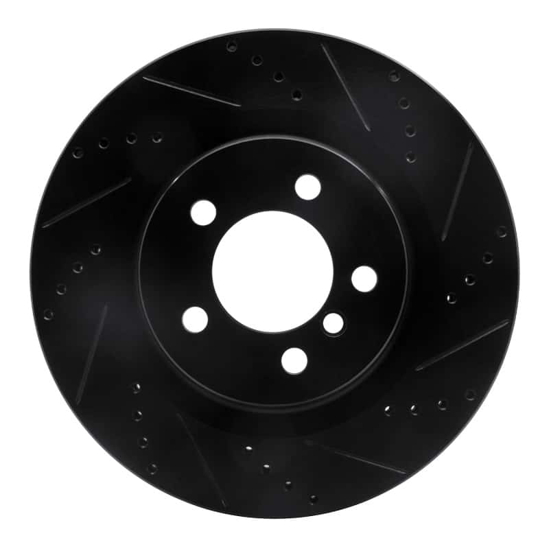 R1 Concepts — R1 06-09 Land Rover Range Rover Front Right Drilled & Slotted Black Brake Rotor
R1 Brake Rotor Drill - view 1