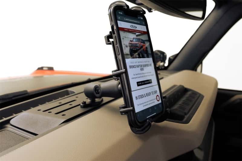 Addictive Desert Designs — Addictive Desert Designs21-23 Ford Bronco & Bronco Raptor Digital Device Dash Mount
Cell Phone Holder
Accessory - view 12