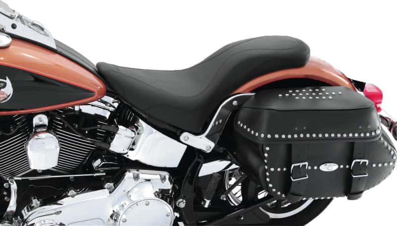 Mustang Motorcycle — Mustang 00-15 Harley Softail Standard Rear Tire DayTripper 1PC Seat - Black - view 1