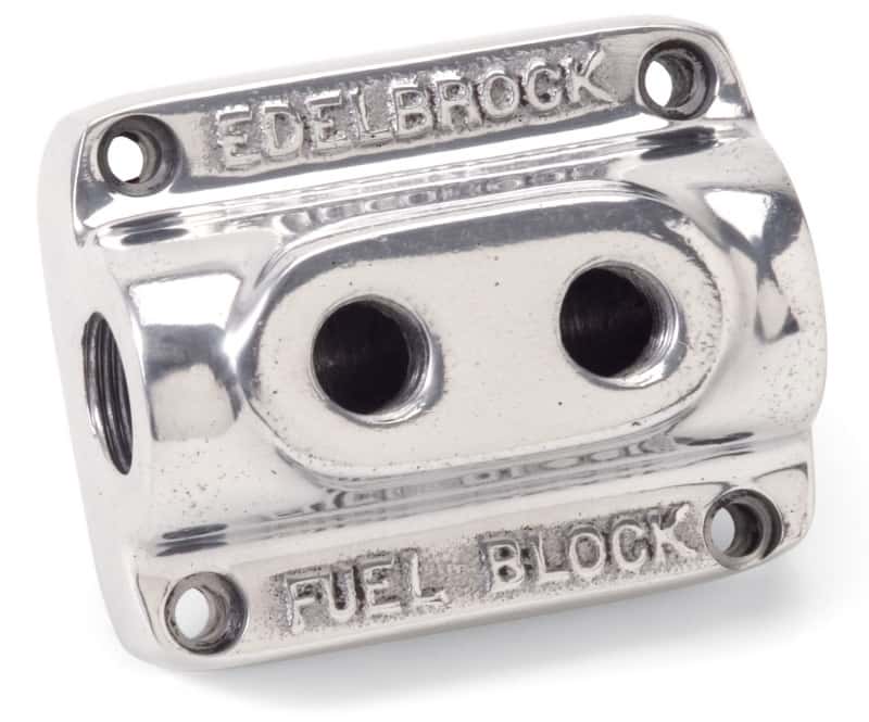 Edelbrock — Edelbrock Polished Fuel Block Dual Carb
CARB COMPONENTS - view 4
