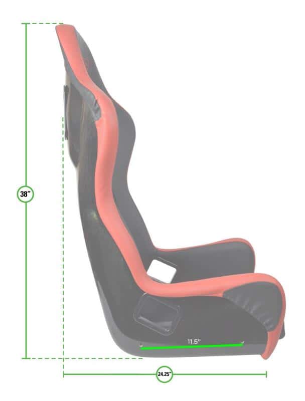 PRP Seats — PRP Alpha Composite Seat/Extra Wide - view 4