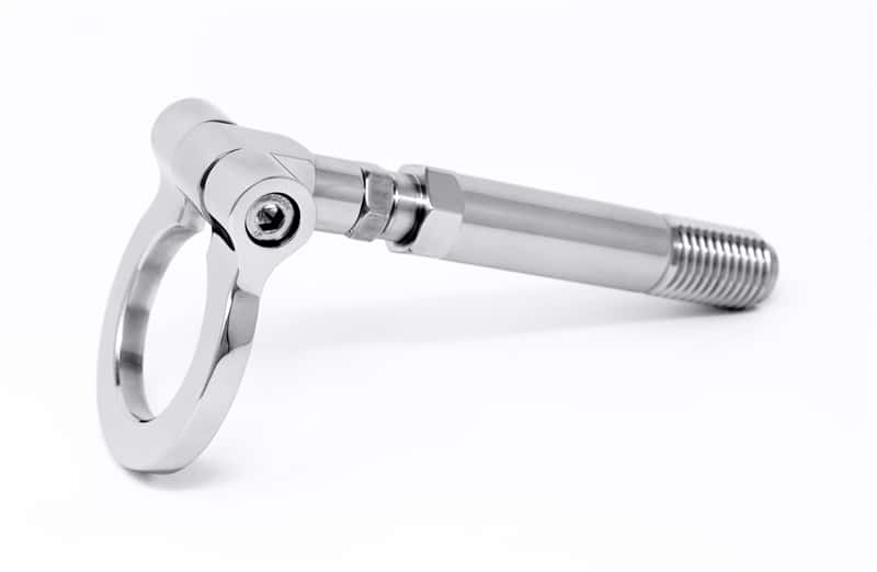 Torque Solution — Torque Solution Stainless Steel Tow Hook - 09-16 Nissan R35 GT-R - view 1