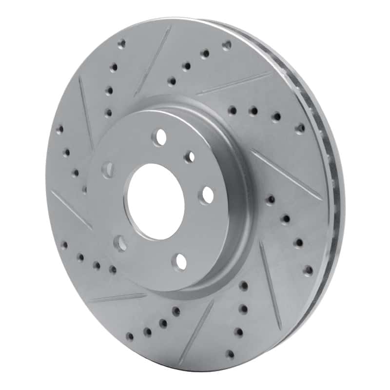 R1 Concepts — R1 13-20 Ford Special SERVICE POLICE Sedan Front Left Drilled & Slotted Silver Brake Rotor
R1 Brake Rotor Drill - view 2