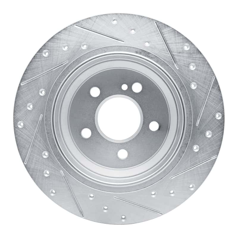 R1 Concepts — R1 03-06 Mercedes-Benz SL500 Rear Left Drilled & Slotted Silver Brake Rotor
R1 Brake Rotor Drill - view 5
