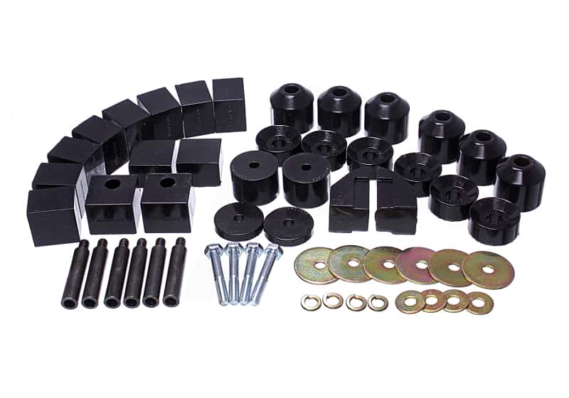 Energy Suspension — Energy Suspension 86-95 Suzuki Samurai Black 1in Lift Body Mount Set
BodyMntBshKt - view 2