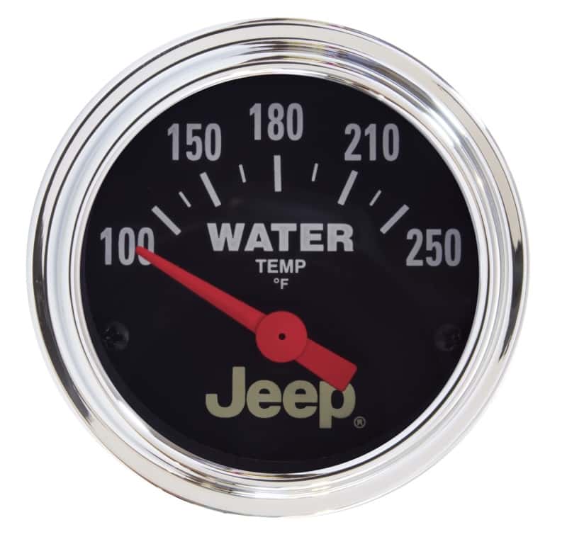 AutoMeter — Autometer Jeep 52mm 100-250 Deg F Short Sweep Electronic Water Temperature Gauge
2-1/16" JEEP WATER T - view 2
