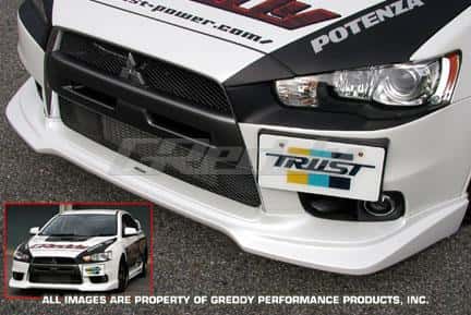 GReddy — GReddy 08+ Mitsubishi Evolution X Urethane Front Lip Spoiler - view 1
