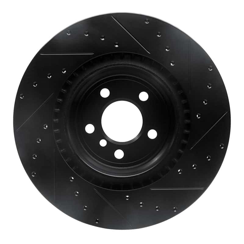 R1 Concepts — R1 09-19 BMW 750LI Rear Left Drilled & Slotted Black Brake Rotor
R1 Brake Rotor Drill - view 5