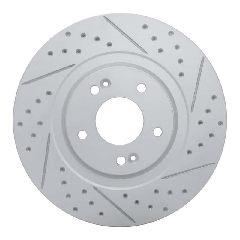 R1 Concepts — R1 13-20 Hyundai Santa Fe Xl Front Right Drilled & Slotted Geo-Carbon Rotor - view 1