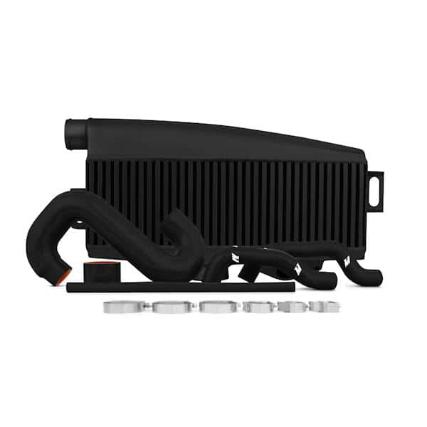 Mishimoto — Mishimoto Subaru 02-07 WRX/04-07 STi Top-Mount Intercooler Kit - Powder Coated Black & Black Hoses - view 3