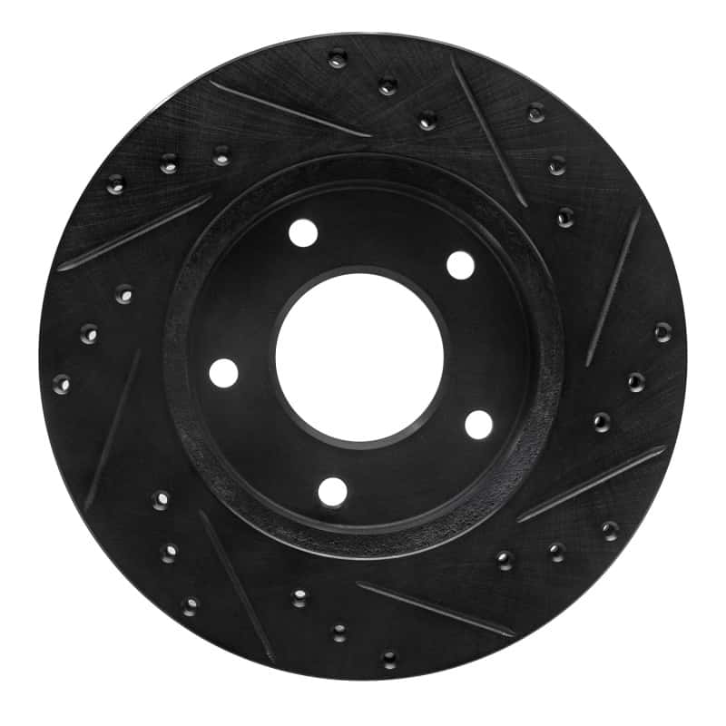R1 Concepts — R1 77-80 Buick Electra Rear Left Drilled & Slotted Black Brake Rotor
R1 Brake Rotor Drill - view 5