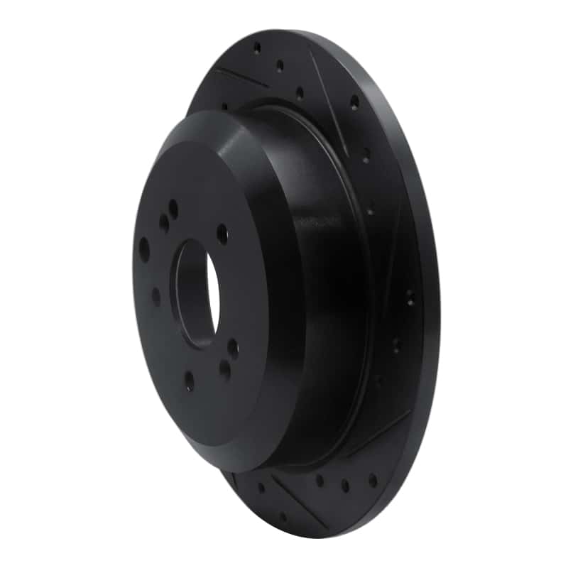R1 Concepts — R1 07-12 Hyundai Veracruz Rear Right Drilled & Slotted Black Brake Rotor
R1 Brake Rotor Drill - view 2