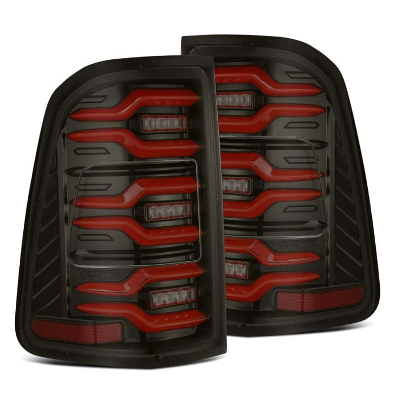 AlphaRex — AlphaRex 19-21 Dodge Ram 1500 Luxx-Series LED Tail Lights Black/Red w/Activ Light/Seq Signal
Taillight Assembly - view 1