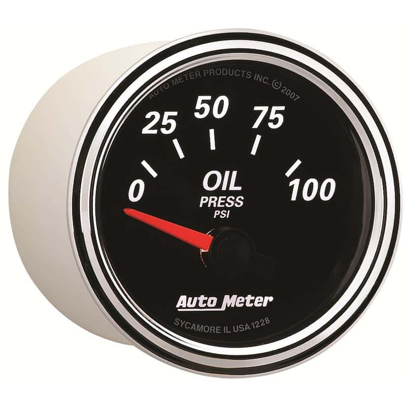 AutoMeter — Autometer Designer Black II 52mm 100 PSI Oil Pressure Gauge
GA 2" OILP ELEC DBII - view 5