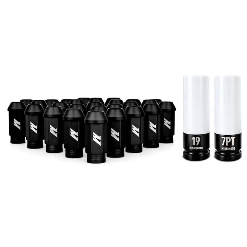 Mishimoto — Mishimoto Aluminum Locking Lug Nuts M12x1.5 27pc Set Black
Locking Lug Nut Set - view 1