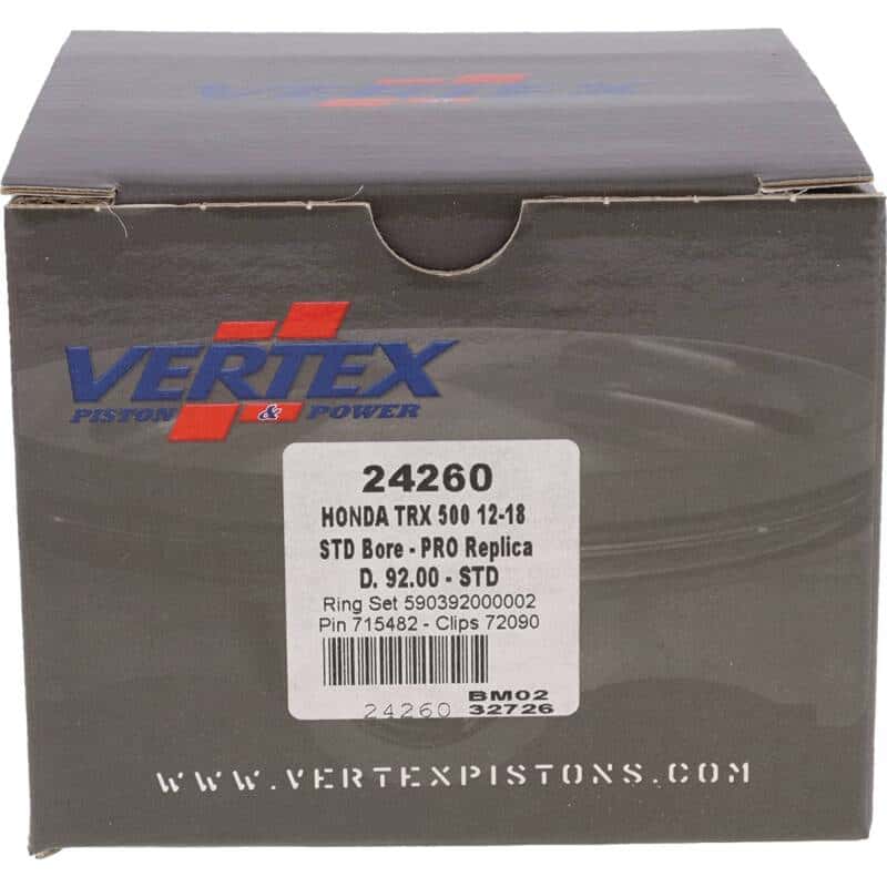 Vertex Pistons — Vertex Piston 15-23 Honda Pioneer 500 500cc Forged Replica Piston Kit - view 4
