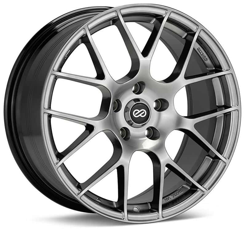 Enkei — Enkei Raijin 18x8 45mm Offset 5x114.3 Bolt Pattern 72.6 Bore Dia Hyper Silver Wheel - view 2