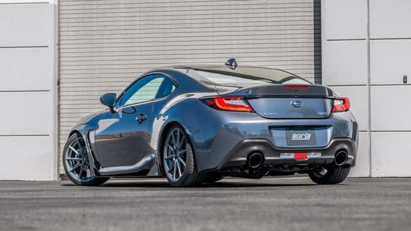 Borla — Borla 22-23 Subaru BRZ/Toyota GR86 2.4L RWD AT/MT S-Type Catback Exhaust - Black Chrome Tips
Cat-Back System - view 3