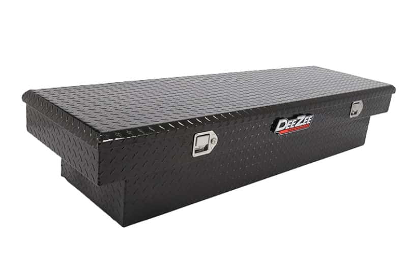 Dee Zee — Dee Zee Universal Tool Box - Red Crossover - Single Lid Black BT Full Size
ToolBxTrkBedRTR - view 2