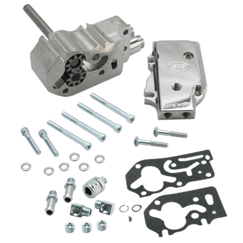 S&S Cycle — S&S Cycle 92-99 BT High Volume High Pressure Billet Oil Pump Kit - Polished - view 2