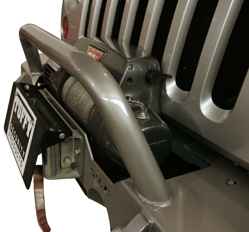 Tuffy Products — Tuffy Flip-up License Plate Holder For Winch Roller Fairlead 01Black
License Plate Holder - view 5