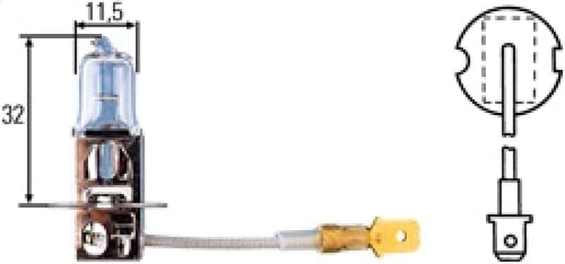 Hella — Hella Bulb H3 12V 100W Ylw Str
BULB H3 12V 100W YLW - view 14