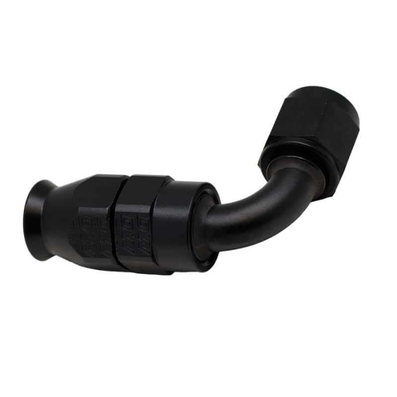 DeatschWerks — DeatschWerks 6AN Female Swivel 90-Degree Hose End PTFE (Incl 1 Olive Insert) - Anodized Matte Black
Lines & Fittings - view 1