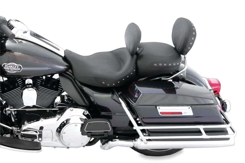 Mustang Motorcycle — Mustang 08-21 Harley Electra Glide Standard Super Touring Recessed Passenger Seat - Black - view 1