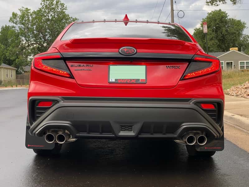 Rally Armor — Rally Armor 22-26 Subaru WRX Black UR Mud Flap w/Red Logo
Mud Flap - view 2