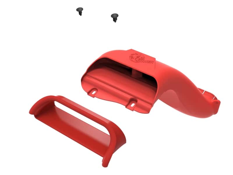aFe — aFe Rapid Induction Dynamic Air Scoop 2021+ Ford F-150V6/V8 - Red
Dynamic Air Scoop - view 2