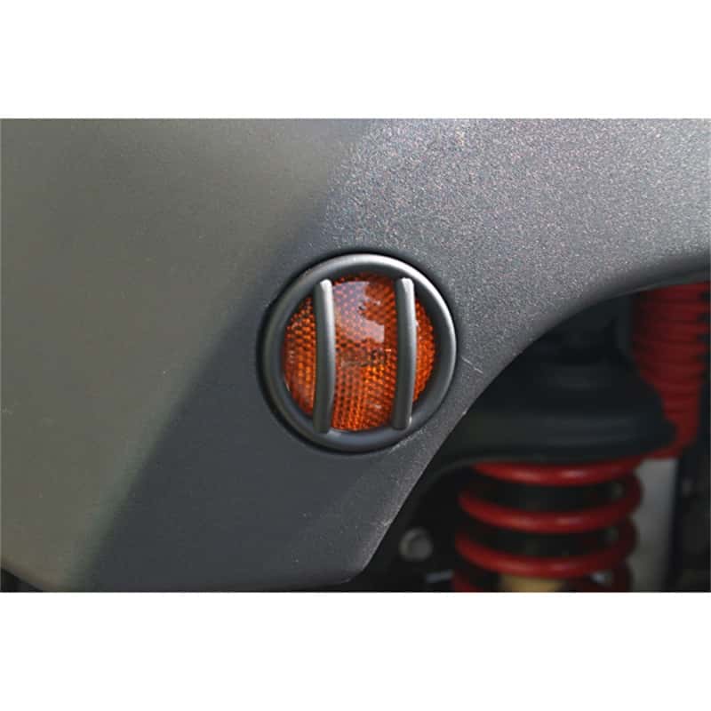 Rugged Ridge — Rugged Ridge 07-18 Jeep Wrangler JK Black Side Marker Light Euro Guards
Turn Signal Guard
OFFROAD_EXTERIOR - view 1