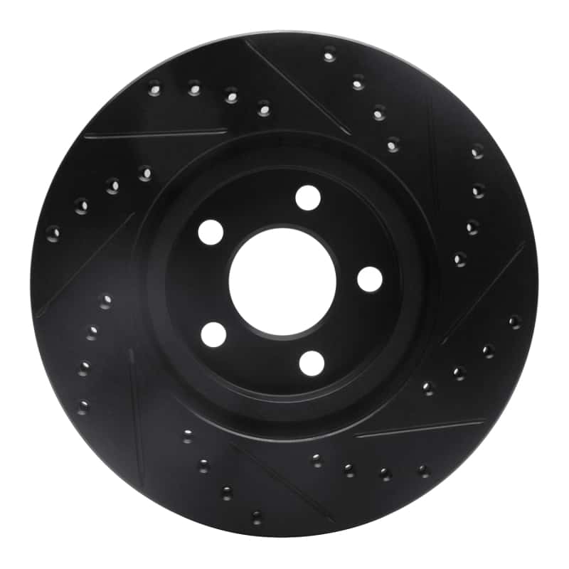 R1 Concepts — R1 03-09 Chrysler PT Cruiser Front Left Drilled & Slotted Black Brake Rotor
R1 Brake Rotor Drill - view 5