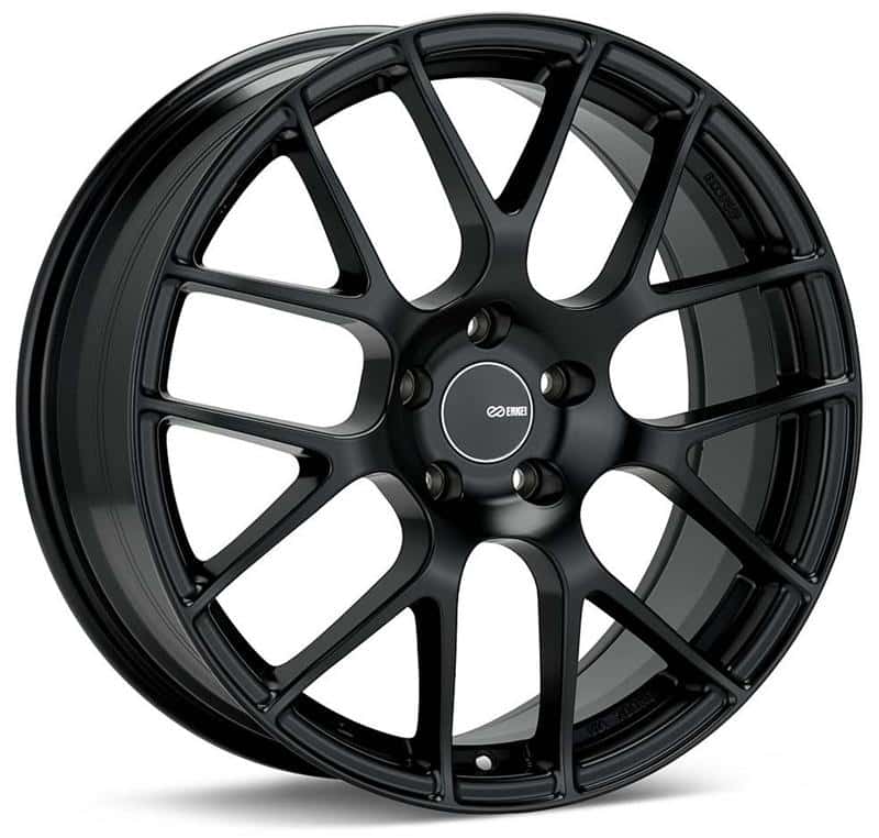 Enkei — Enkei Raijin 18x8.5 45mm Offset 5x100 Bolt Pattern 72.6 Bore Diameter Black Wheel - view 2