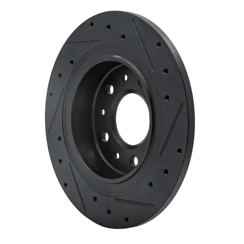 R1 Concepts — R1 2016-2025 Buick Envista Rear Left Drilled & Slotted Black Brake Rotor
R1 Brake Rotor Drill - view 4