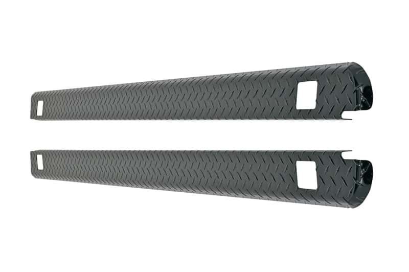 Dee Zee — Dee Zee 02-09 Dodge Ram Bed Cap Wrap W/Stake Pockets Black-Tread Aluminum 8Ft Bed
TrkBedSideRailProt - view 1