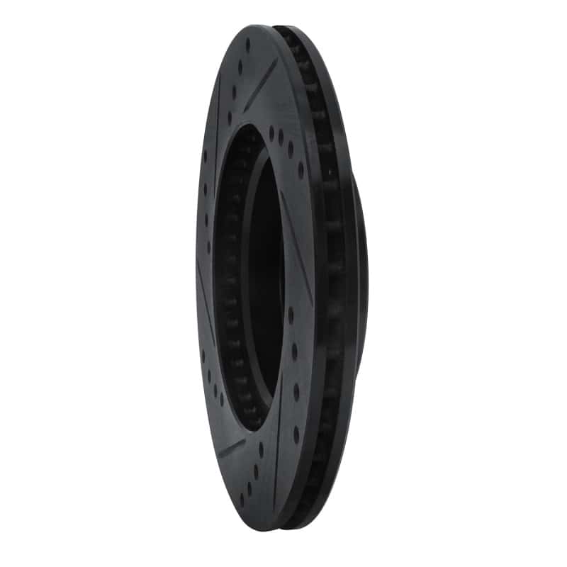 R1 Concepts — R1 00-05 Toyota MR2 Spyder Front Right Drilled & Slotted Black Brake Rotor
R1 Brake Rotor Drill - view 4