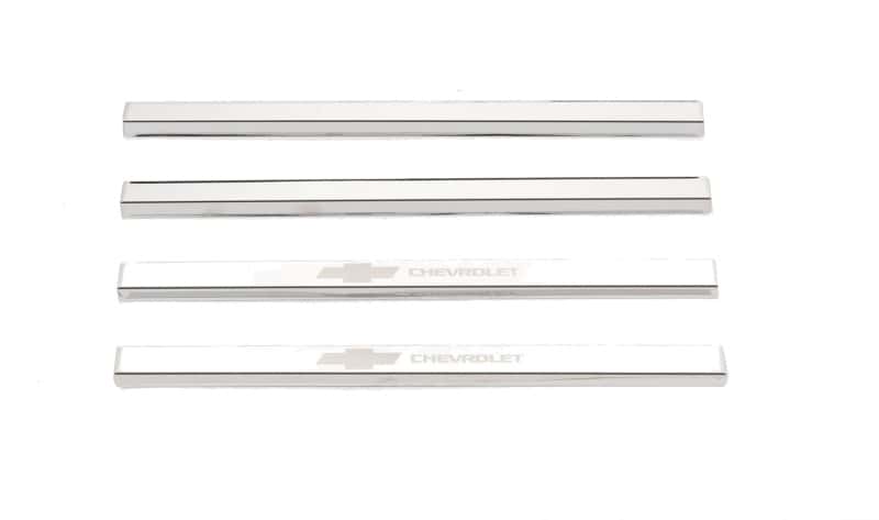 Putco — Putco 14-18 Chevy Silv LD - Regular Cab w/ CHEVROLET Etching (4pcs) SS Door Sills
Door Sill Protector - view 1