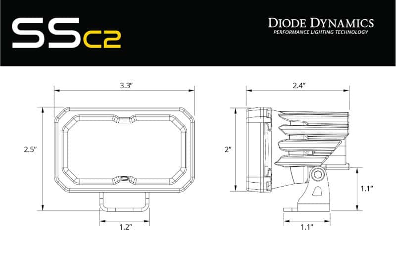 Diode Dynamics — Diode Dynamics Stage Series 2 In Roll Bar Reverse Light Kit SSC2 Pro (Pair) - view 7